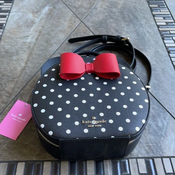 Kate Spade: disney x kate spade new york minnie mouse crossbody bag - Picture 2 of 16